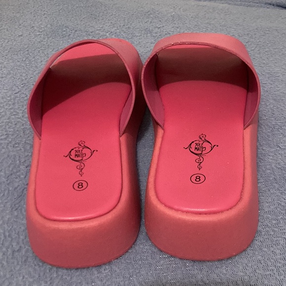 Pink Slides Womens Slides Womens Slip on Shoes Pink Sandals Girls Pink Shoes - Picture 7 of 13